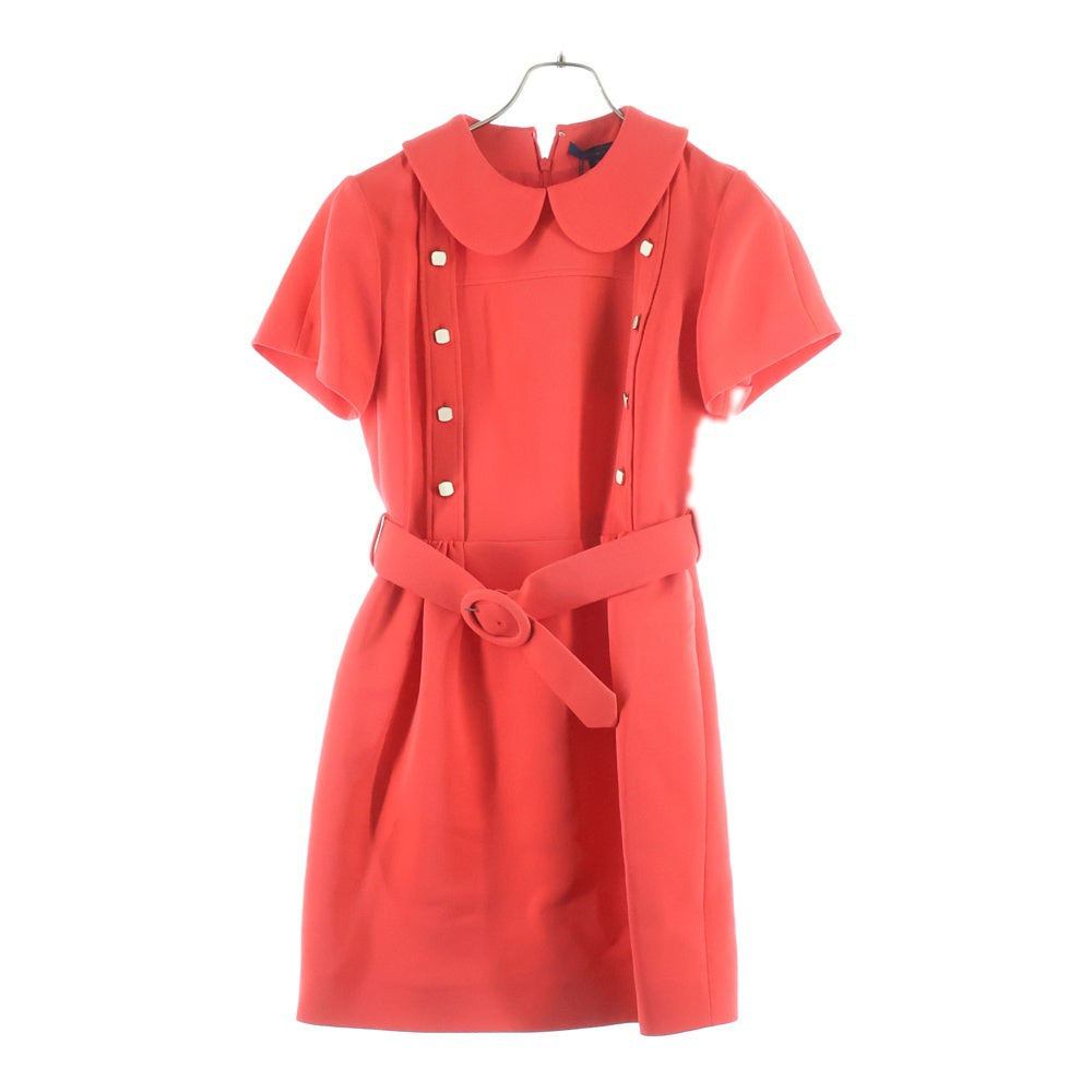 LOUIS VUITTON(ルイヴィトン) ベルテッドワンピース レッド RW201B HZL FIRO50 レディース