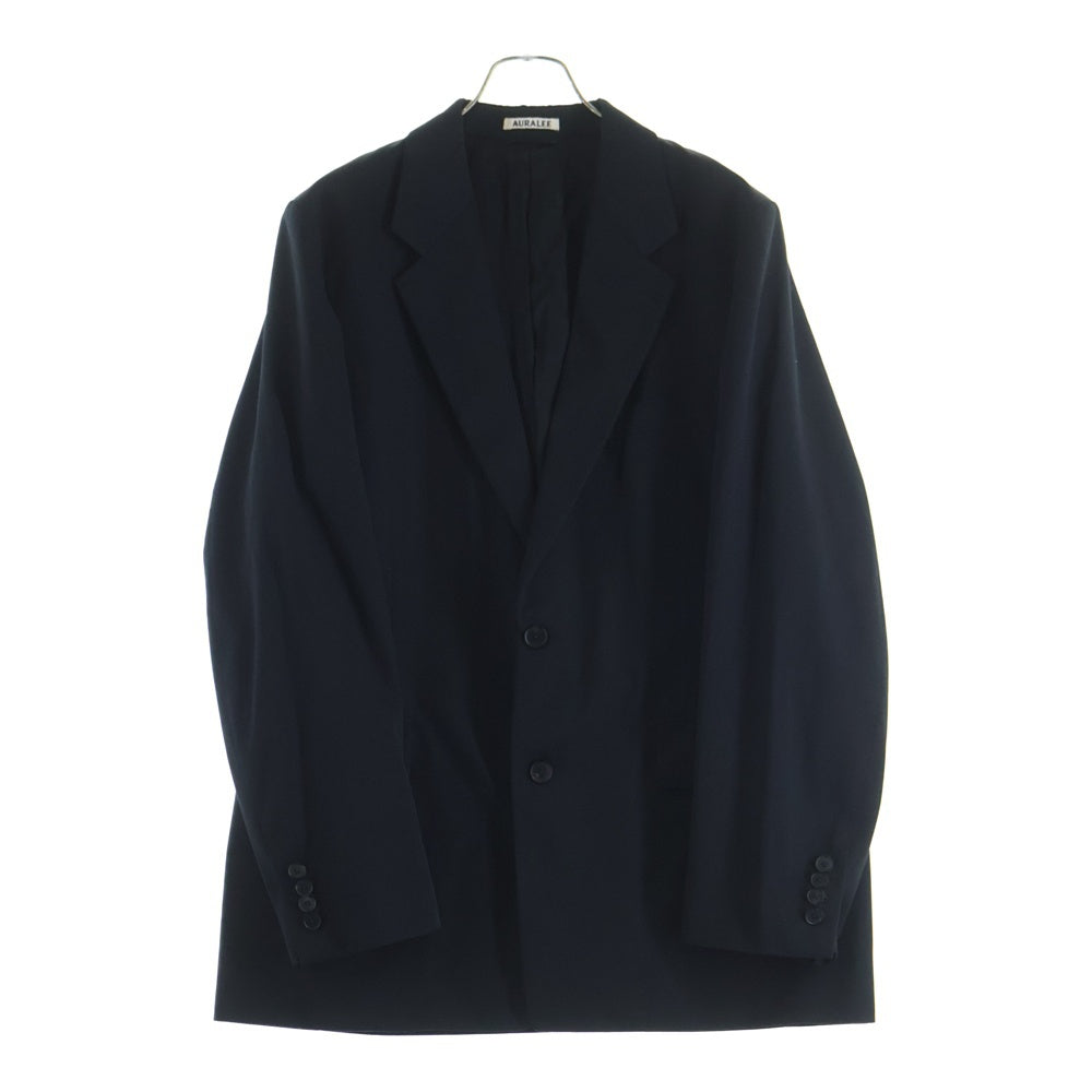 AURALEE(オーラリー) 23AW LIGHT WOOL MAX GABARDINE JACKET ライト ウール マックス ギャバジン テーラードジャケット ブラック A23AJ01MG
