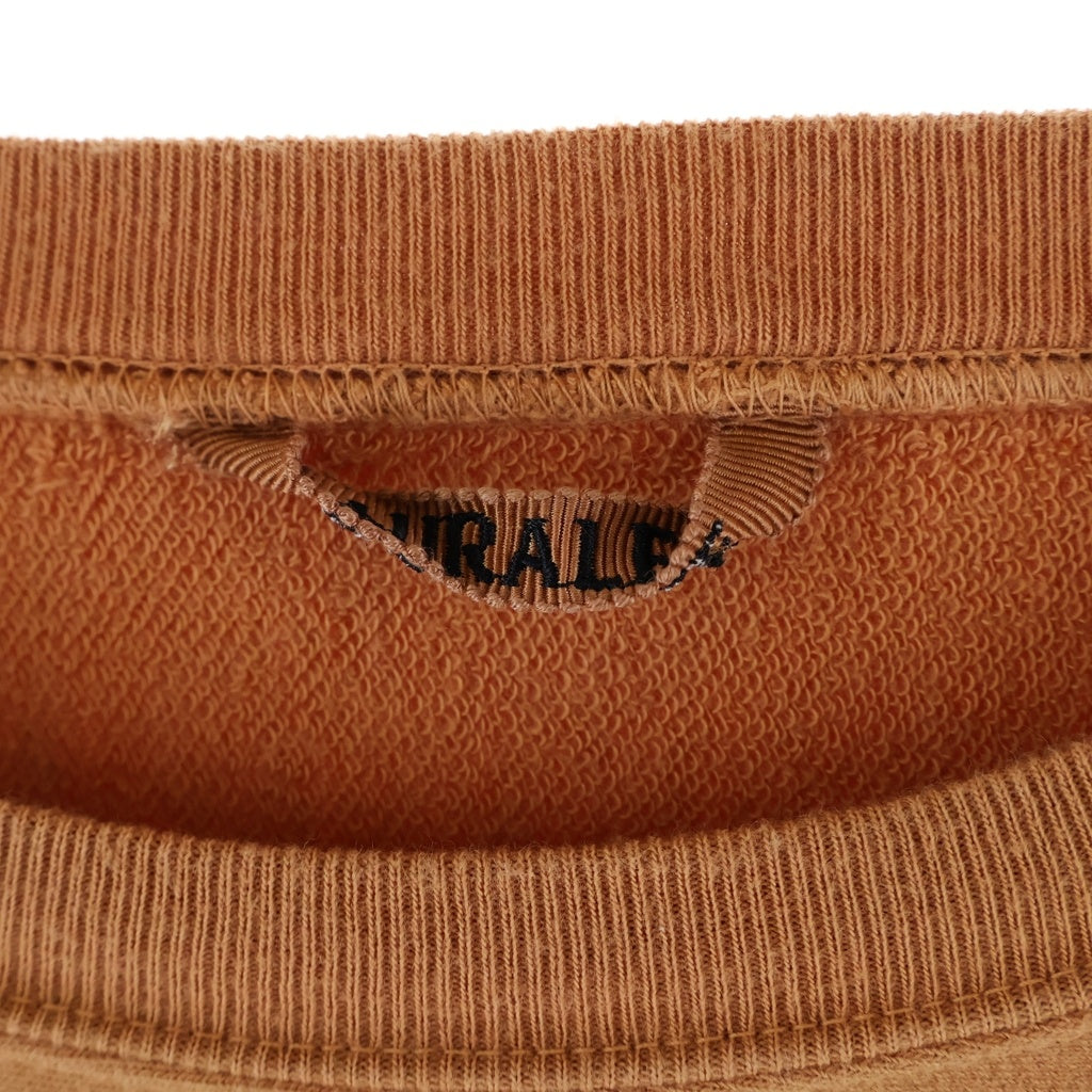 AURALEE(オーラリー) 23SS SUPER MILLED SWEAT P O スーパーミルドクルーネック プルオーバースウェットトレーナー オレンジ A23SP02SM