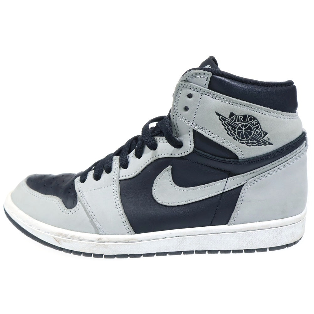 NIKE(ナイキ) AIR JORDAN 1 RETRO HIGH OG SHADOW 2.0 エアジョーダン1 シャドウ 2.0 ハイカットスニーカー グレー US10/28cm 555088-035
