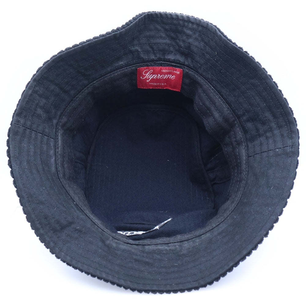 SUPREME(シュプリーム) 20SS Wide Wale Corduroy Crusher ワイド クラッシャー バケットハット ブラック