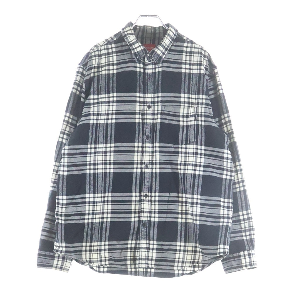 SUPREME(シュプリーム) 19AW Tartan Flannel Shirt Black タータン フランネル チェック 長袖シャツ ブラック/ホワイト