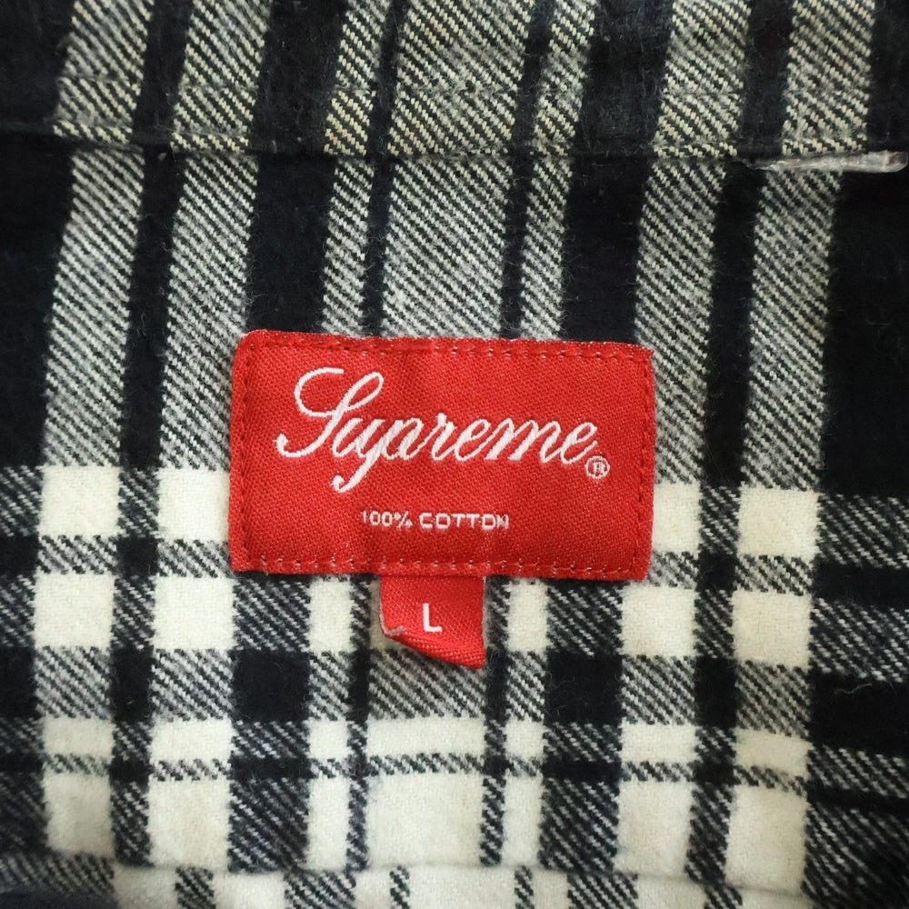 SUPREME(シュプリーム) 19AW Tartan Flannel Shirt Black タータン フランネル チェック 長袖シャツ ブラック/ホワイト
