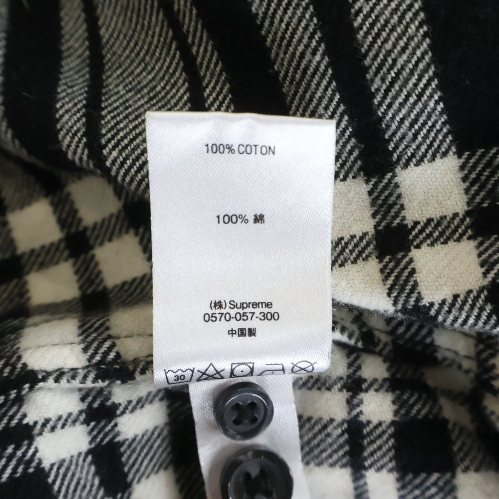 SUPREME(シュプリーム) 19AW Tartan Flannel Shirt Black タータン フランネル チェック 長袖シャツ ブラック/ホワイト