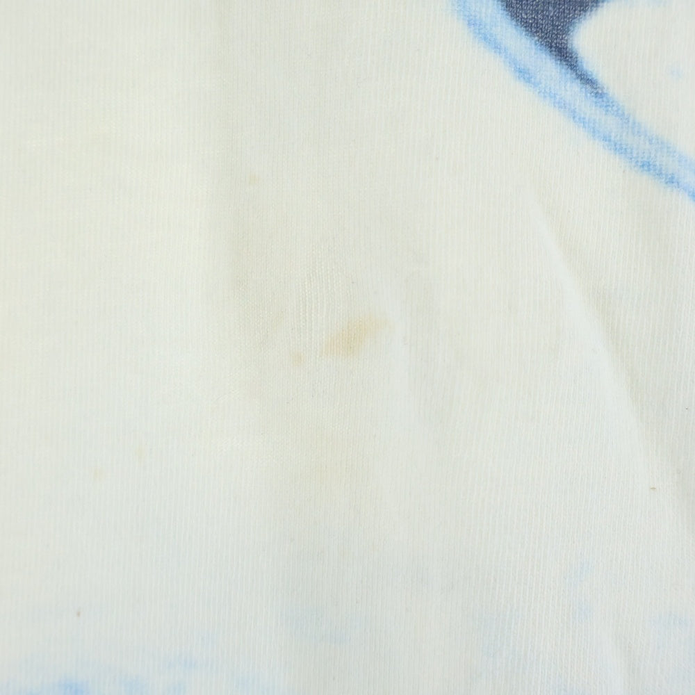 KITH(キス) Spilit Tee スピリット 長袖Tシャツ ロンT ホワイト/ライトブルー KHM030365
