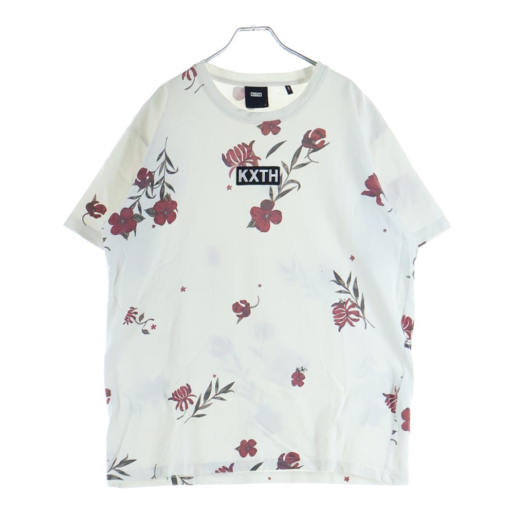 KITH(キス) Summet Floral S/S Tee サマーフローラル 半袖Tシャツ ホワイト/レッド KH030102