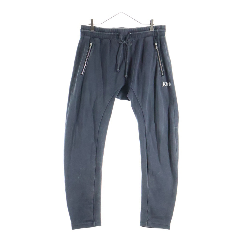 KITH(キス) Bleecker Crystal Wash Sweat Pant ウォッシュ加工 スウェットパンツ グレー KH6328