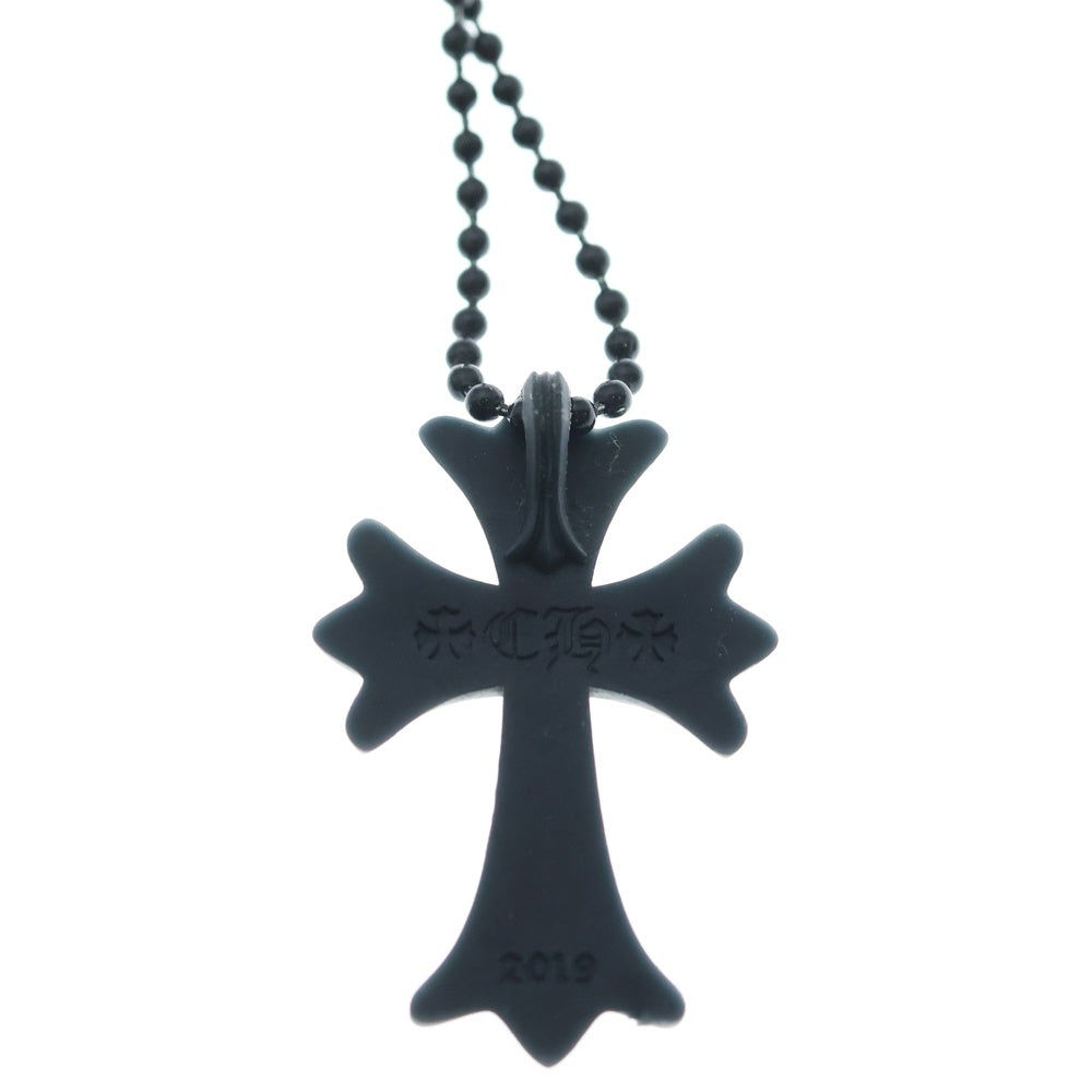 CHROME HEARTS(クロムハーツ) RUBBER CH CRS SML スモールCHクロス ラバーネックレス シリコン ブラック BCA306