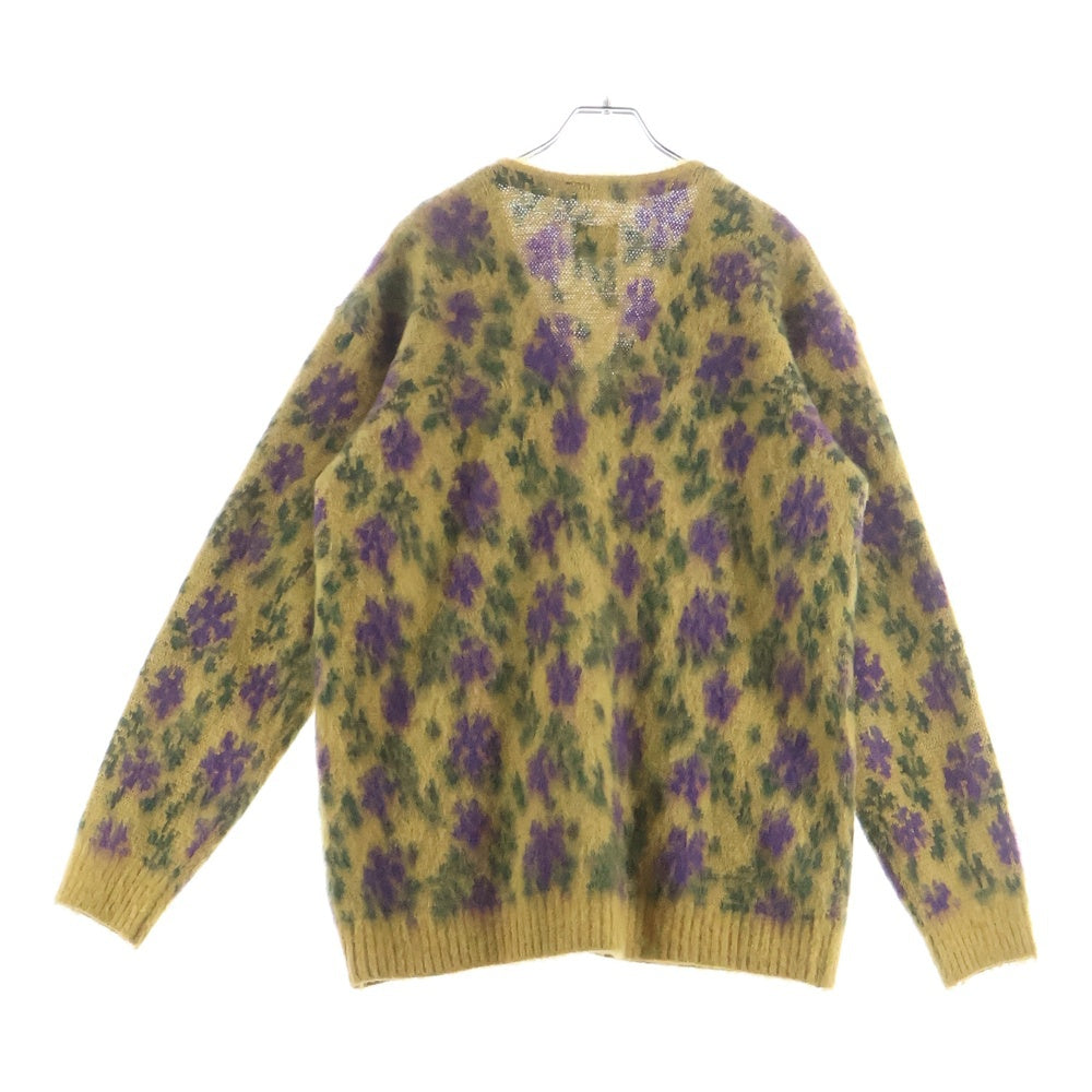 Rebuild by needles(リビルドバイニードルス) 23AW Mohair Cardigan フラワー モヘア ニット カーディガン ベージュ NS282