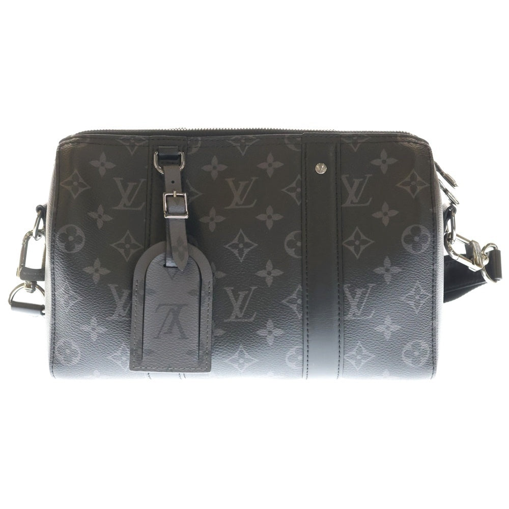 LOUIS VUITTON(ルイヴィトン) モノグラムエクリプス シティキーポル ショルダーバッグ ブラック PVCレザー RFID M45936 レディース