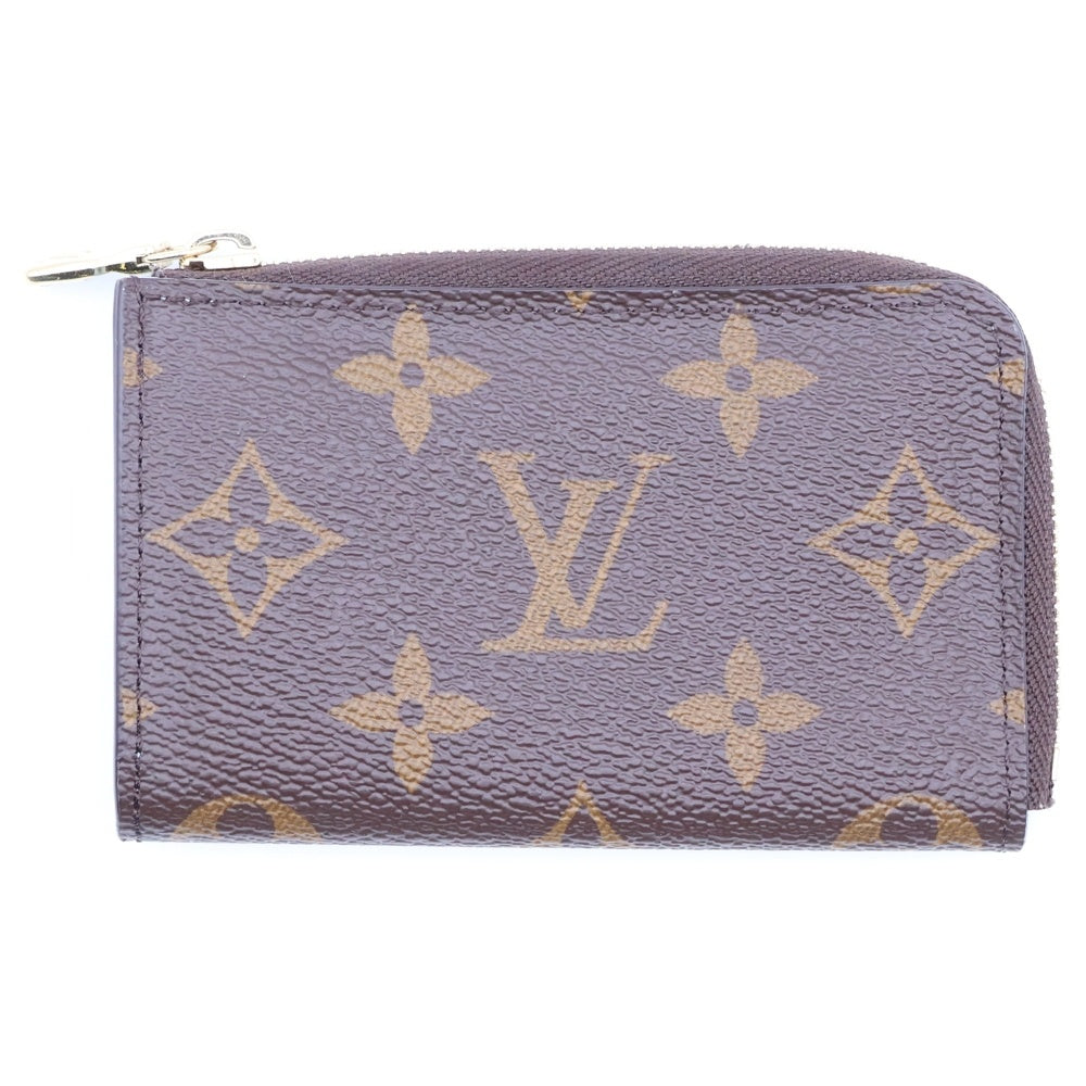 LOUIS VUITTON(ルイヴィトン) モノグラム ポルトクレ ノア バッグチャーム ポーチ ブラウン×ライトブルー M83612 ゴールド金具 レディース