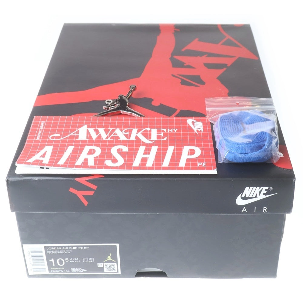 NIKE(ナイキ) ×AWAKE NY JORDAN AIR SHIP PE SP アウェイク ニューヨーク ジョーダン エアシップ ハイカットスニーカー ホワイト/ブルー US10.5/28.5cm FN8675-104