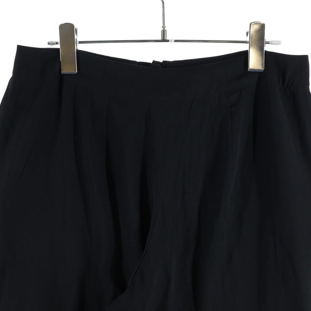 Yohji Yamamoto(ヨウジヤマモト) 07SS シルク ワイド ストレートパンツ ブラック レディース FT-P07-401