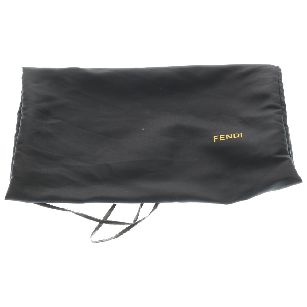 FENDI(フェンディ) マンマバケット ハンドバッグ ワンショルダーバッグ ゴールド パイソン×レザー 8BR000 シルバー金具 レディース