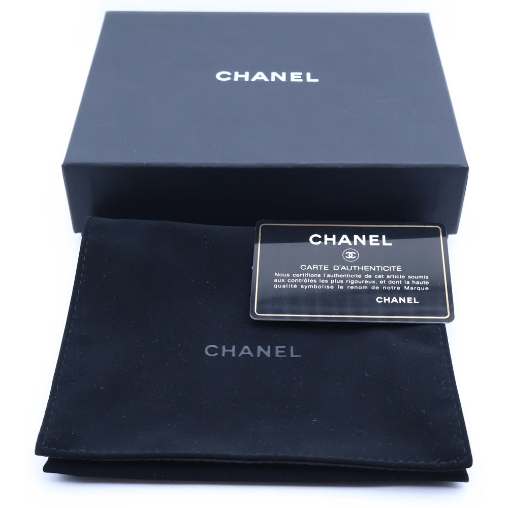 CHANEL(シャネル) CCフィリグリー 三つ折り財布 コンパクトウォレット コインケース レッド キャビアスキン A81941 ゴールド金具 レディース