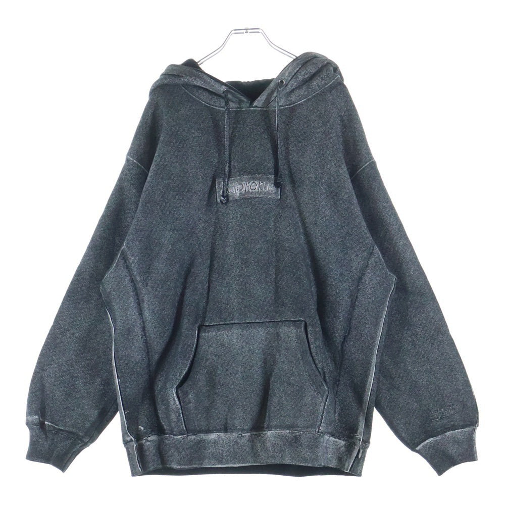 SUPREME(シュプリーム) 24SS ×Foil Box Logo Hooded Sweatshirt エムエムシックス メゾンマルジェラ ホイル ボックスロゴ プルオーバーパーカー グレー