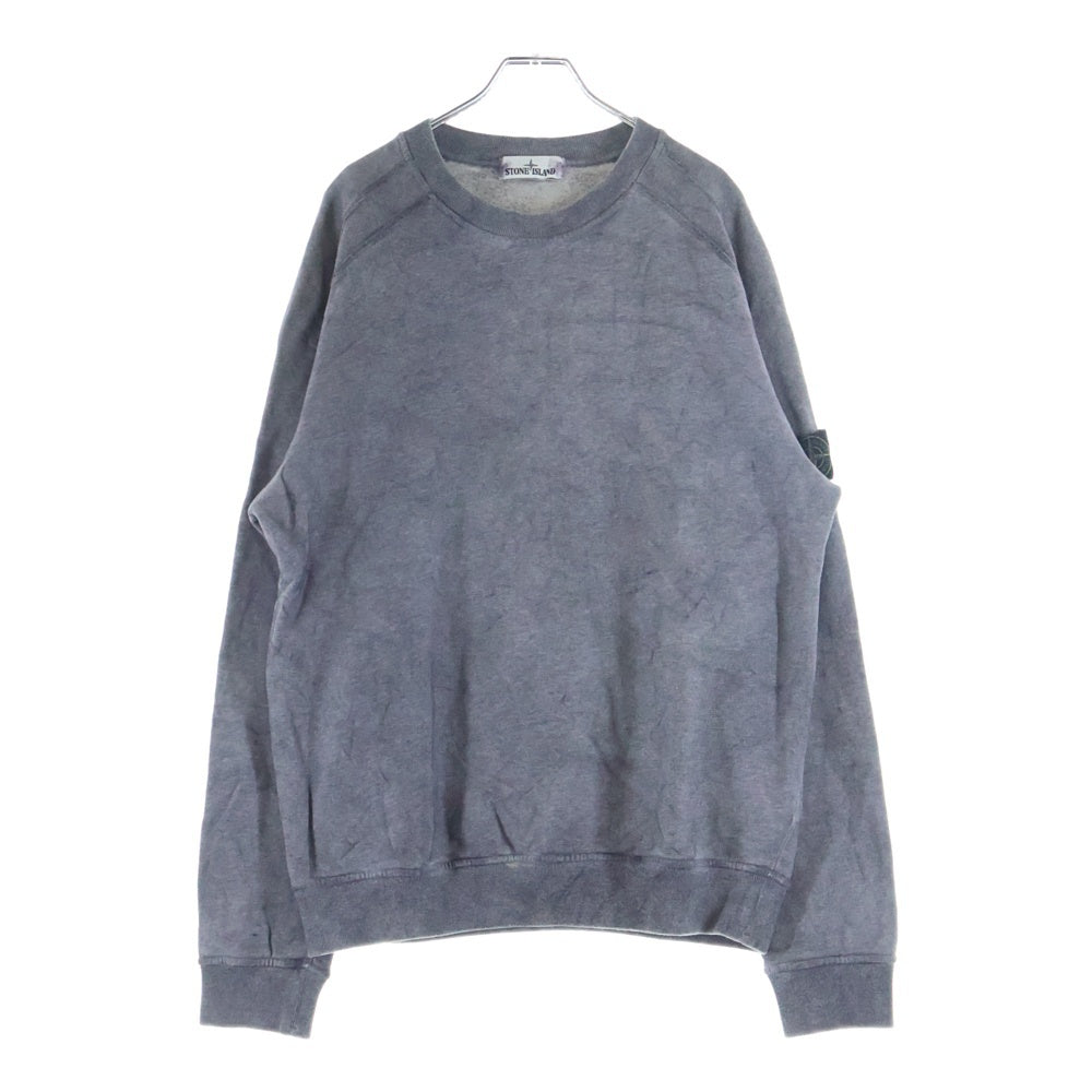 STONE ISLAND(ストーンアイランド) 製品染め裏起毛 プルオーバースウェットトレーナー グレー 731562290