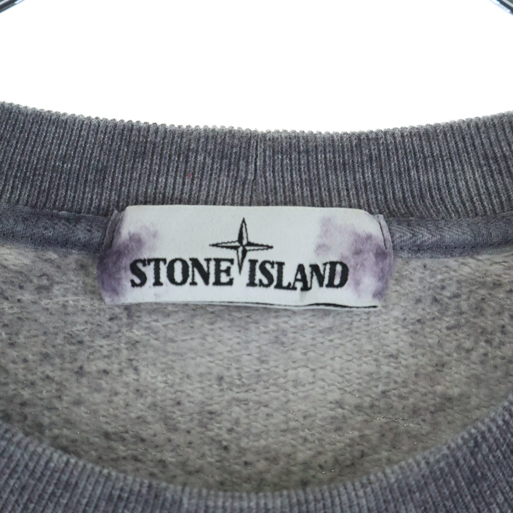 STONE ISLAND(ストーンアイランド) 製品染め裏起毛 プルオーバースウェットトレーナー グレー 731562290