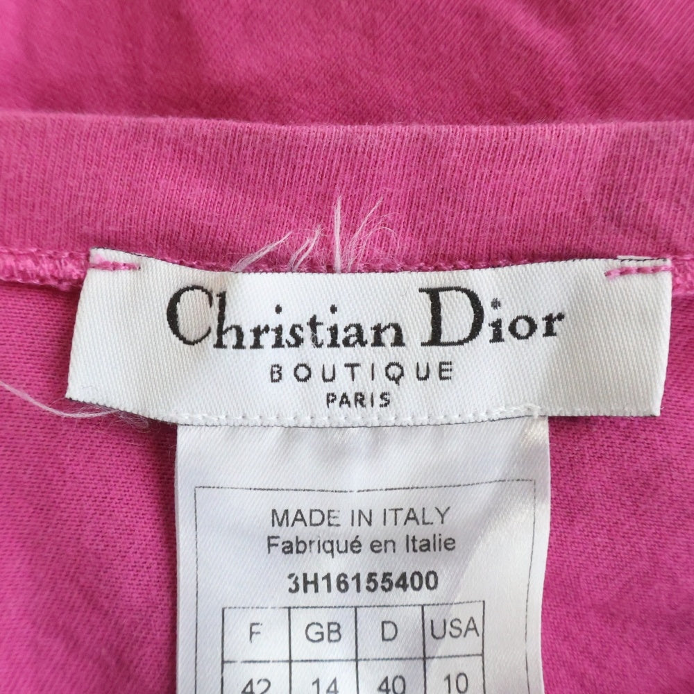 Christian Dior(クリスチャンディオール) J'ADORE Vネック半袖Tシャツ ピンク 3H16155400 レディース
