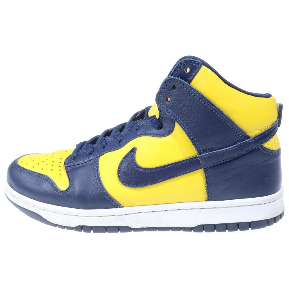 NIKE(ナイキ) DUNK HIGH SP MICHIGAN CZ8149-700 ダンクハイ ミシガン ハイカットスニーカー ネイビー/イエロー US8.5/26.5cm