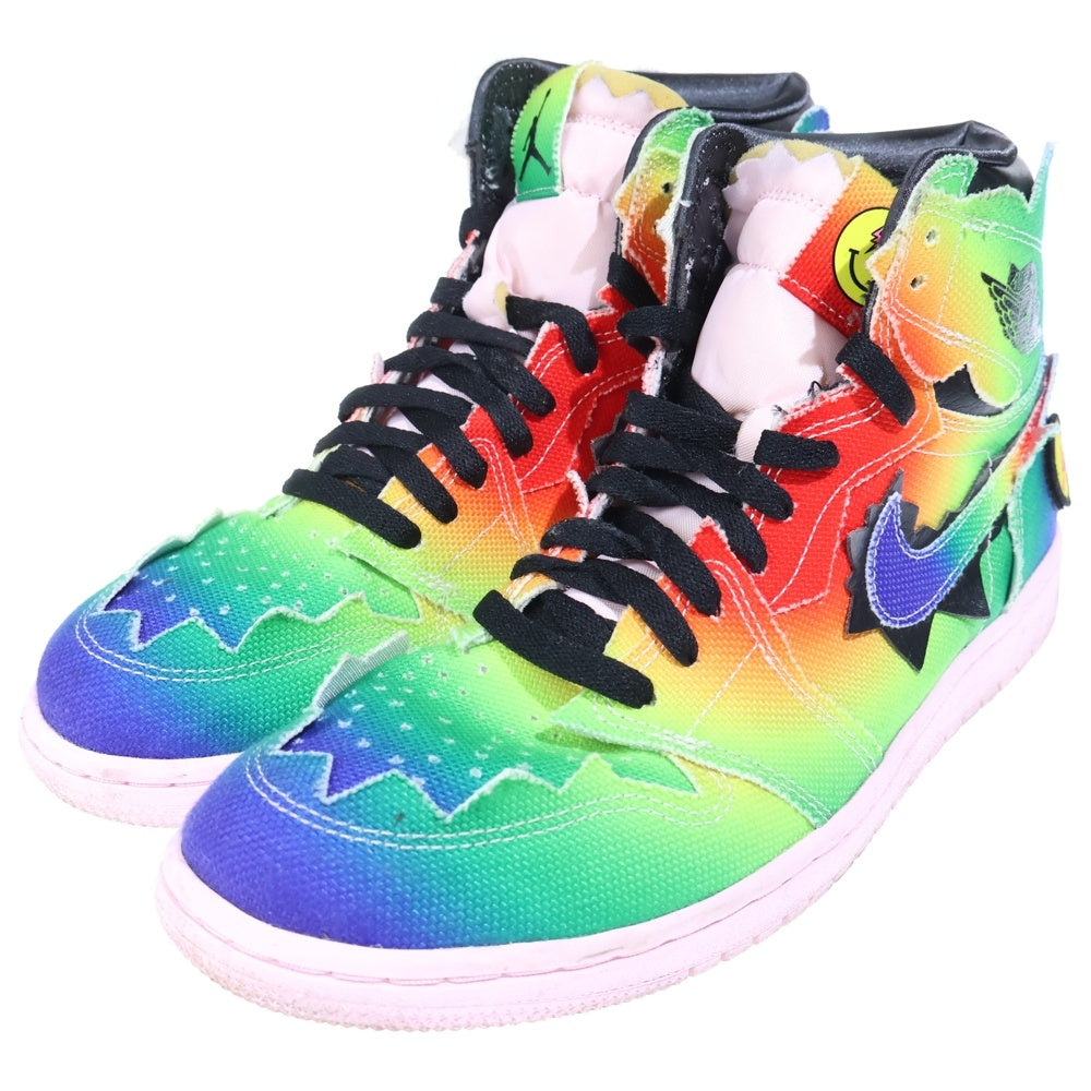 NIKE(ナイキ) ×J BALVIN NIKE AIR JORDAN 1 HIGH OG RAINBOW J バルビン エアジョーダン1 OG レインボー ハイカットスニーカー マルチ US9.5/27.5cm DC3481-900