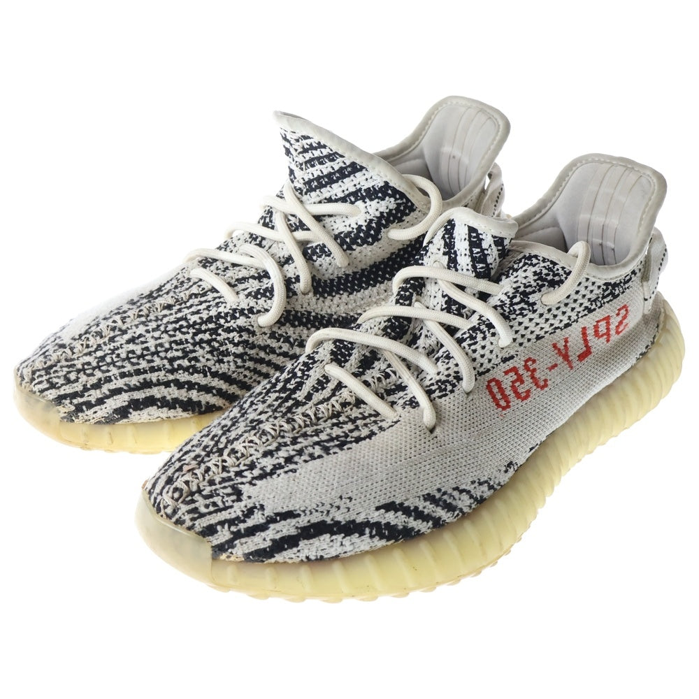 adidas(アディダス) YEEZY BOOST 350 V2 ZEBRA イージー ブースト ブイツー ゼブラ ローカットスニーカー ホワイト US9/27cm CP9654