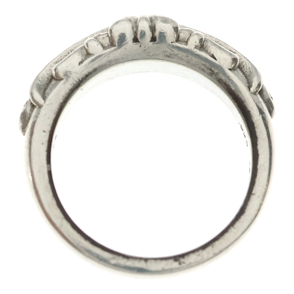 CHROME HEARTS(クロムハーツ) BABY CLSC P D ベイビークラシックフローラルクロス PAVEダイヤ リング シルバー