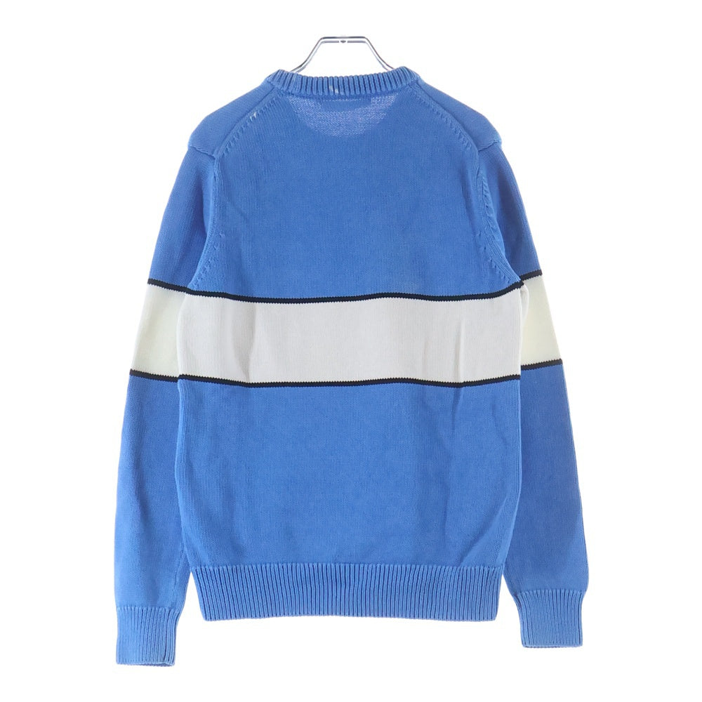 GIVENCHY(ジバンシィ) リバースロゴ ジャガード クルーネック プルオーバー 長袖ニット セーター ライトブルー BM9063401M レディース
