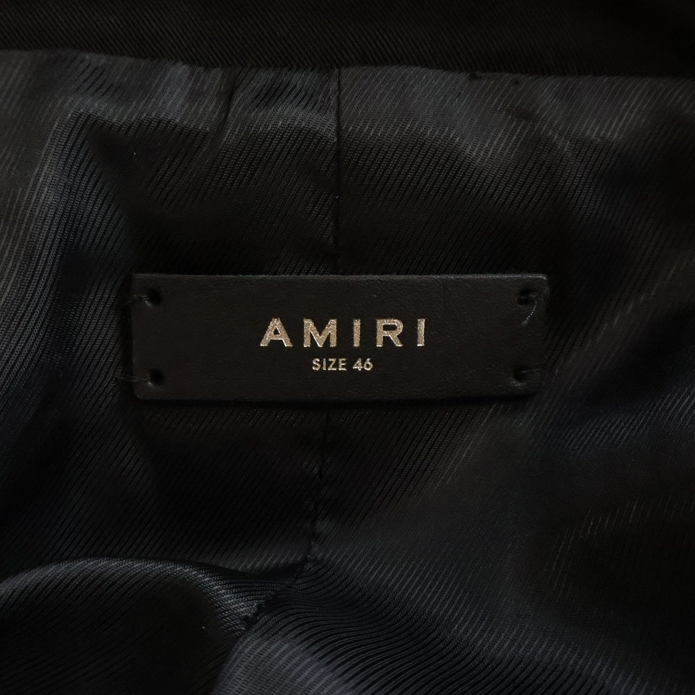 AMIRI(アミリ) スタンドカラー ダブルブレスト テーラードジャケット ブラック