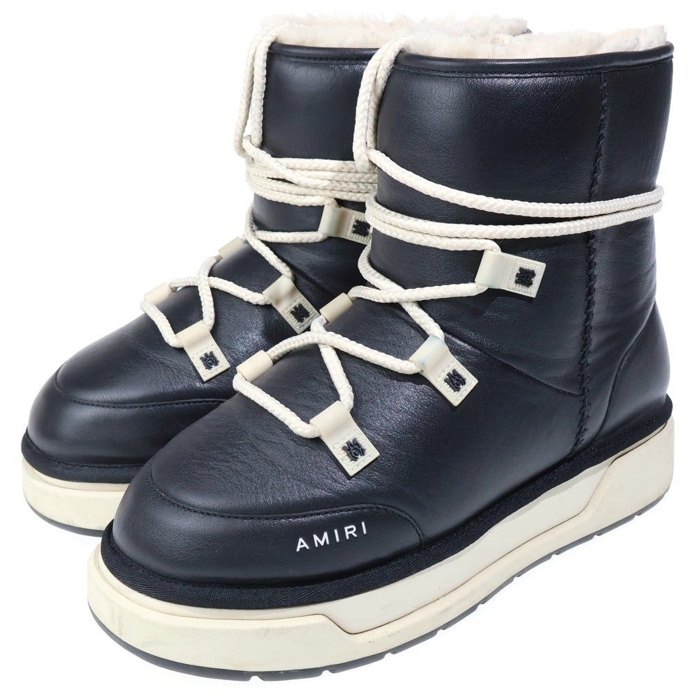AMIRI(アミリ) MALIBU HI マリブ レースアップ ムートンブーツ ブラック