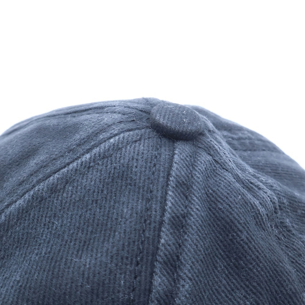 DIESEL(ディーゼル) ロゴ刺繍 ダメージ加工 ベースボールキャップ ブラック