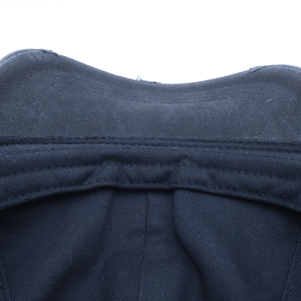 DIESEL(ディーゼル) ロゴ刺繍 ダメージ加工 ベースボールキャップ ブラック