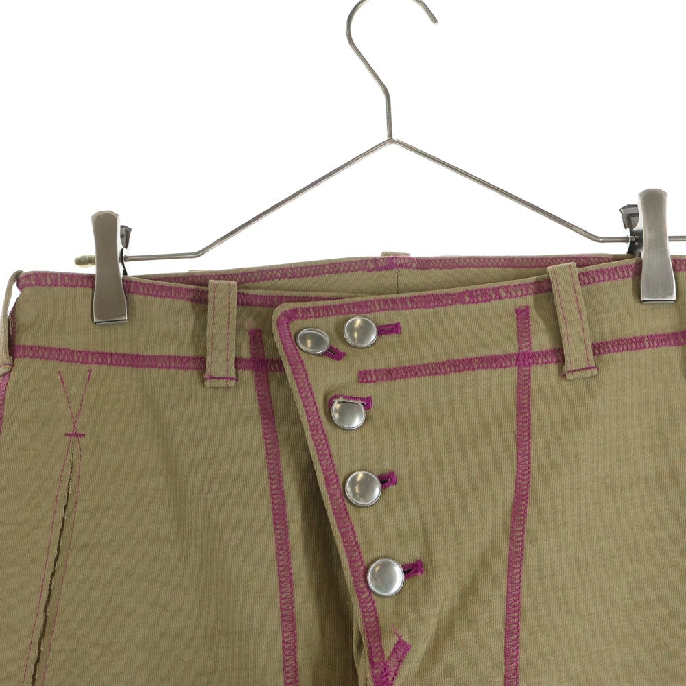 sulvam(サルバム) ステッチデザイン パンツ カーキ SK-P08-450 レディース