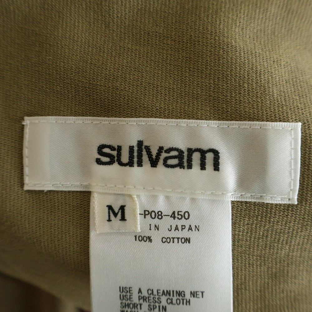 sulvam(サルバム) ステッチデザイン パンツ カーキ SK-P08-450 レディース