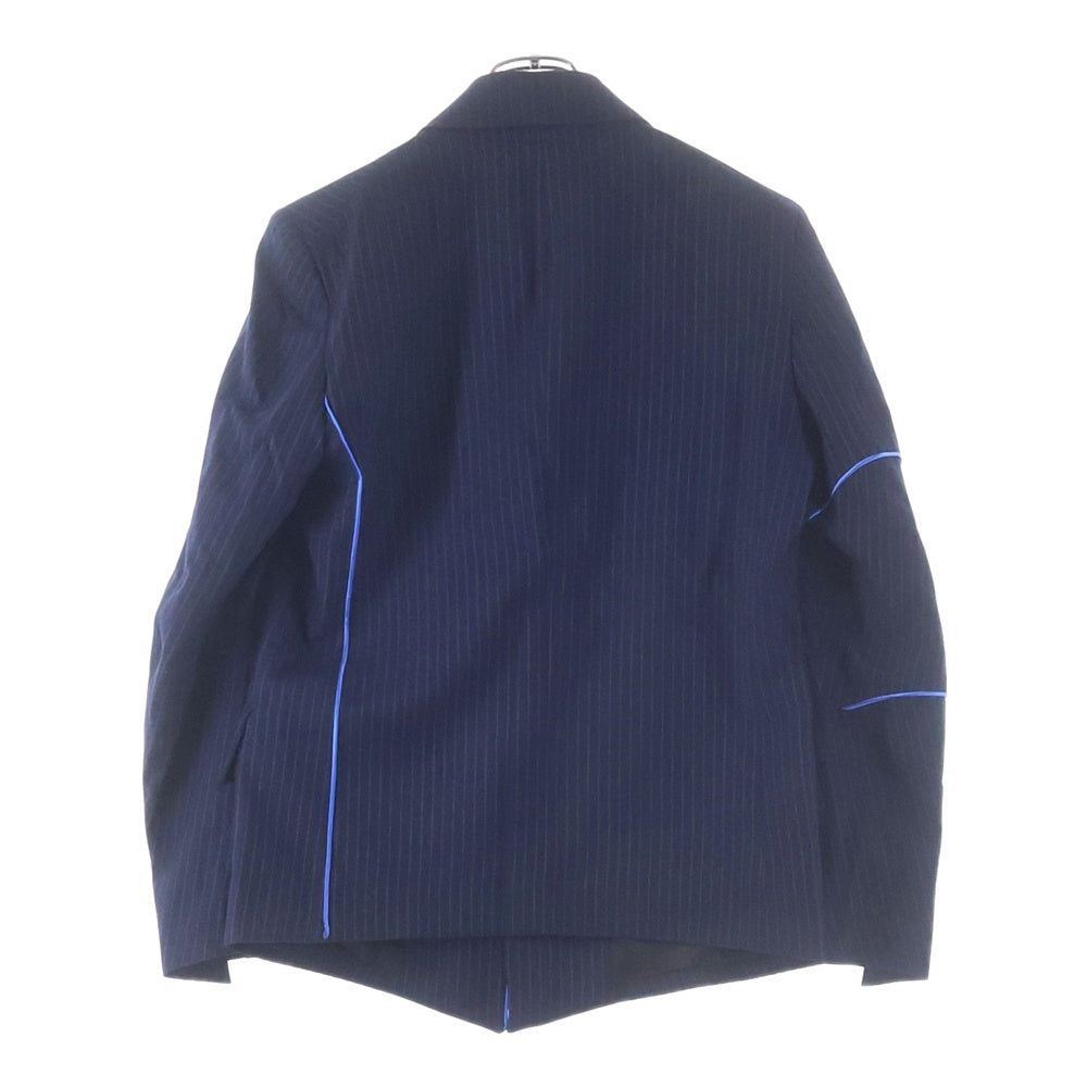 sulvam(サルバム) ノッチドラペル1B ストライプジャケット ネイビー SP-J05-150 レディース