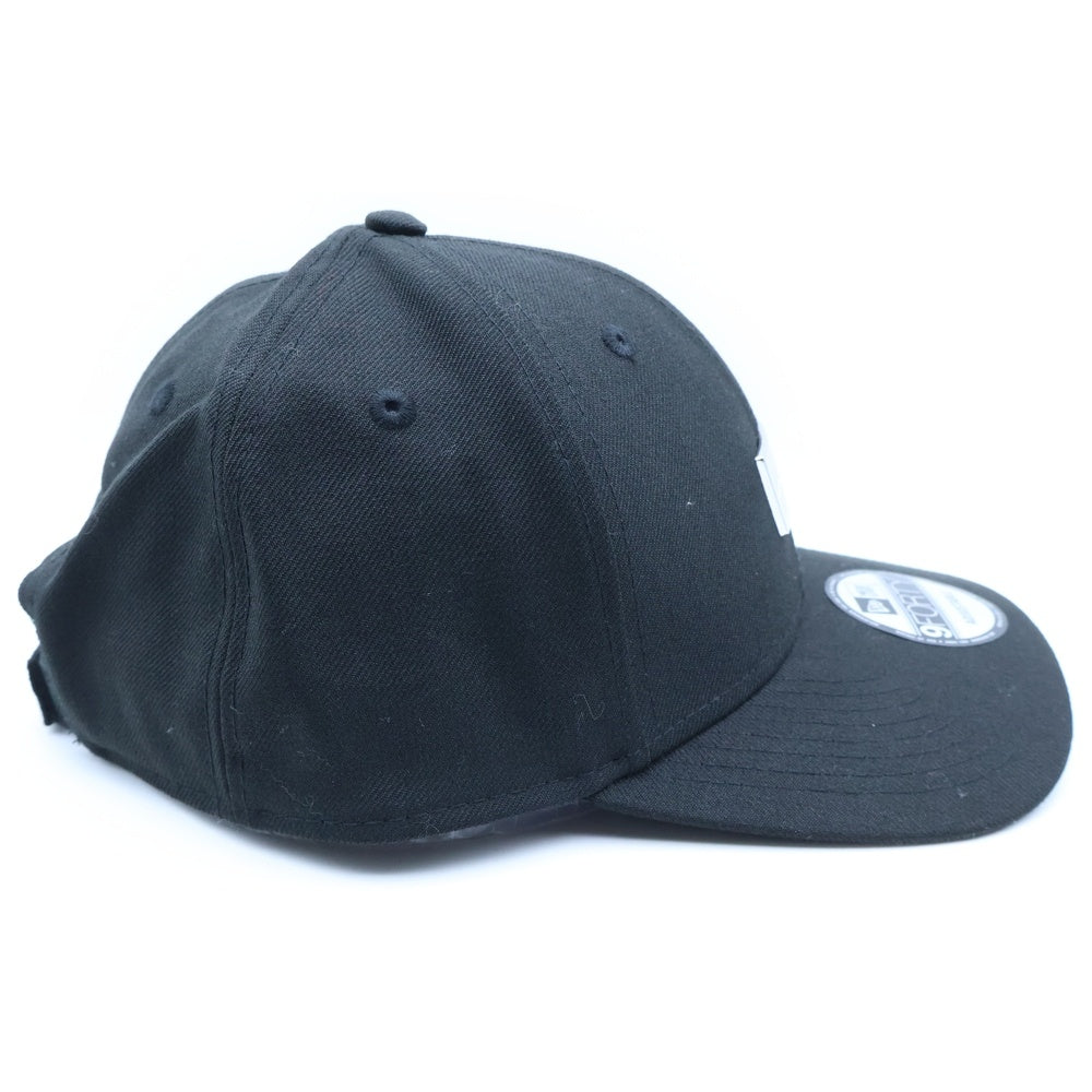 NEW ERA(ニューエラ) ×YOHJI YAMAMOTO ヨウジヤマモト メタルロゴプレート ベースボールキャップ 帽子 ブラック