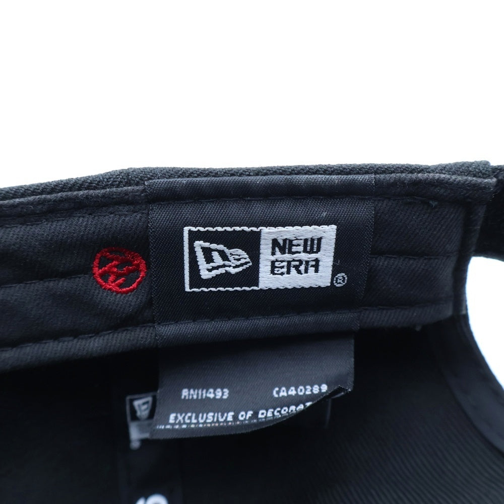 NEW ERA(ニューエラ) ×YOHJI YAMAMOTO ヨウジヤマモト メタルロゴプレート ベースボールキャップ 帽子 ブラック