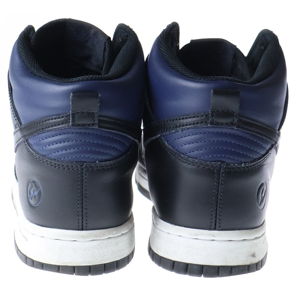 NIKE(ナイキ) ×Fragment Design DUNK HI ×フラグメントデザイン ダンク ハイカットスニーカー ネイビー DI0383-400