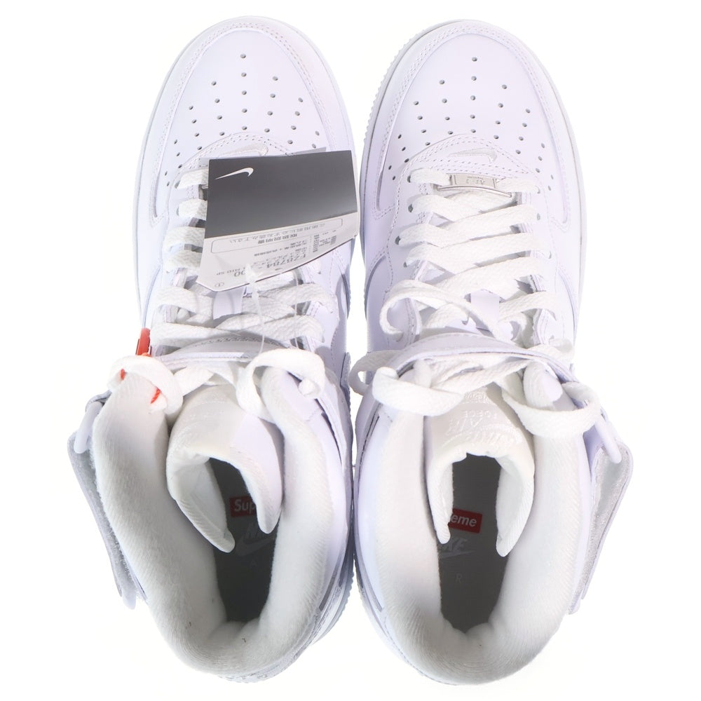 SUPREME(シュプリーム) AIR FORCE 1 MID エアフォースワン ミッドカットスニーカー ホワイト US7.5/25.5cm FZ8784-001
