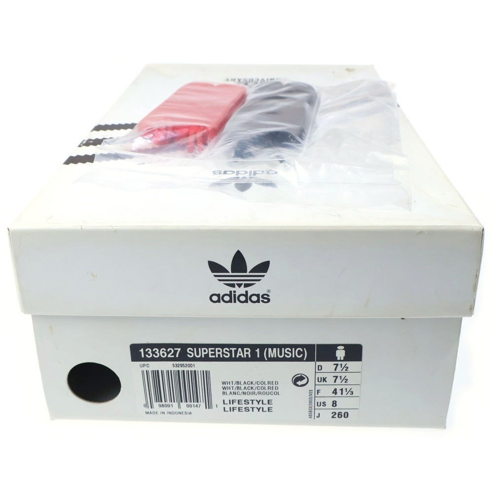 adidas(アディダス) SUPER STAR 35TH MUSIC スーパースター 35周年記念 ミュージック ローカットスニーカーシューズ ホワイト US8/26cm 133627