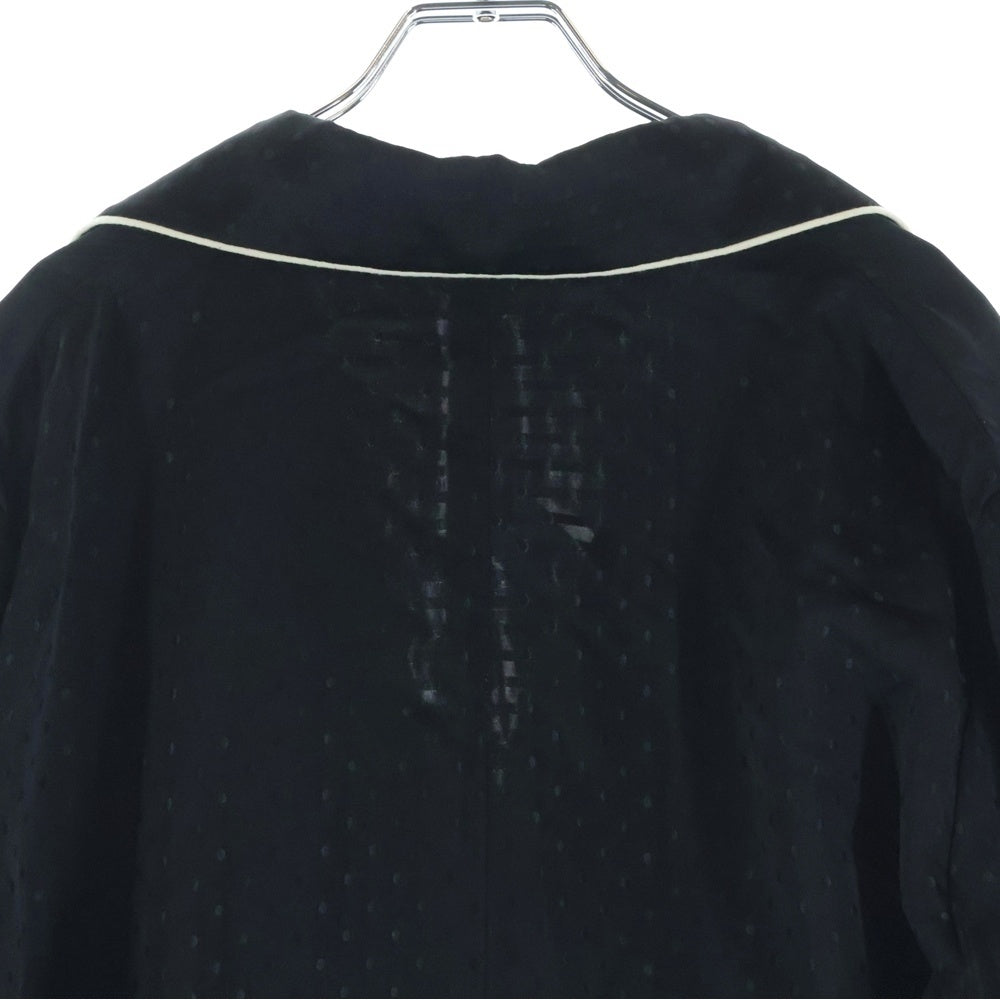 DRIES VAN NOTEN(ドリスヴァンノッテン) 18AW ドット ダブルブレストチェスターコート ブラック レディース