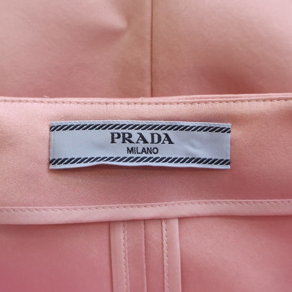PRADA(プラダ) スリットデザイン ウールタイトスカート ピンク P198TG レディース