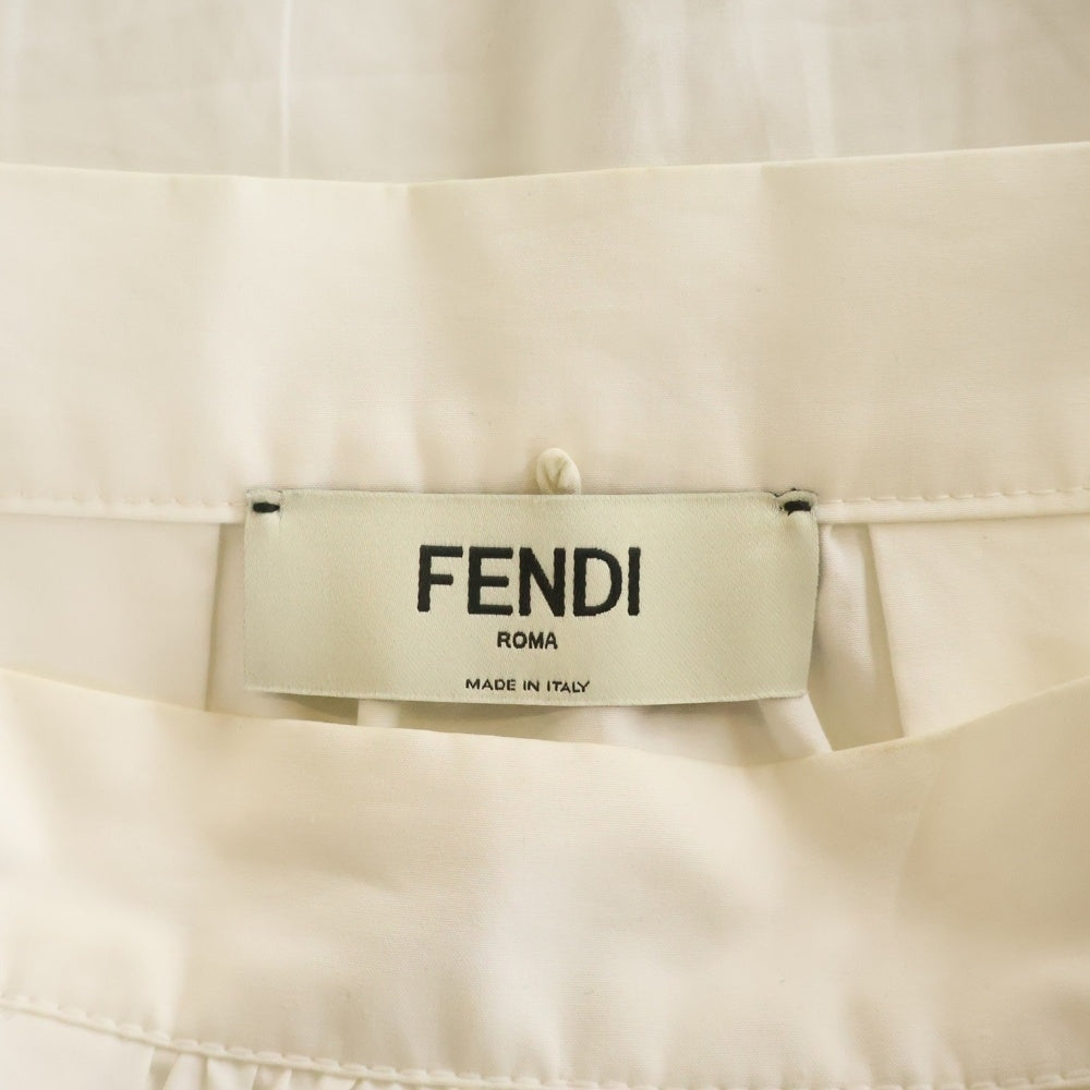 FENDI(フェンディ) コットン レーススカート ホワイト レディース FQ6563