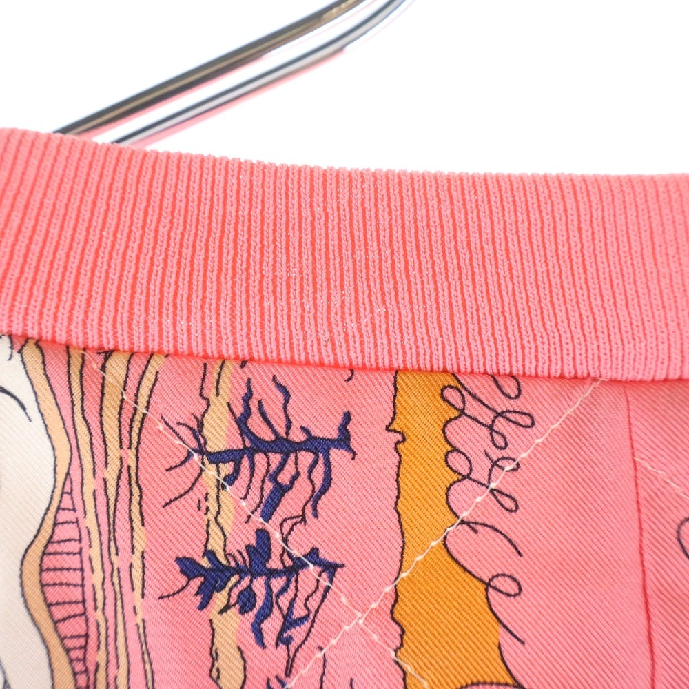 EMILIO PUCCI(エミリオプッチ) レーヨン切り替え 総柄ベスト ピンク レディース