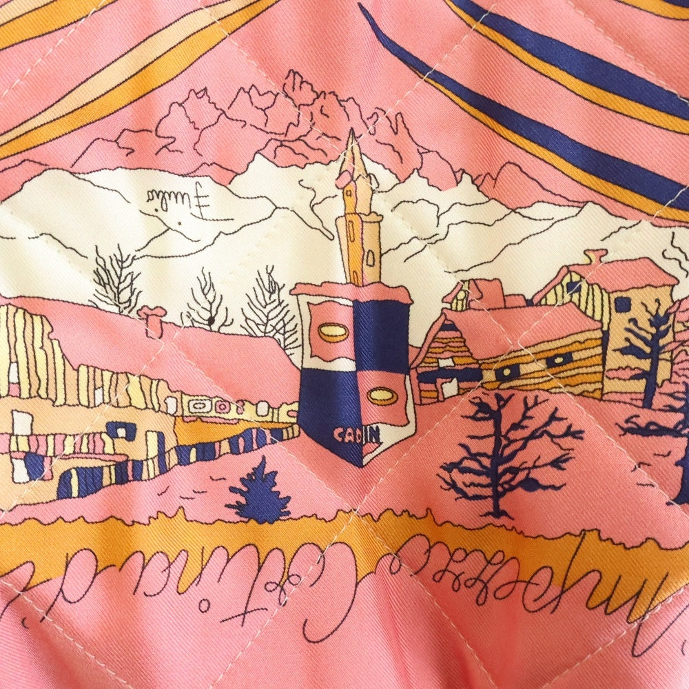 EMILIO PUCCI(エミリオプッチ) レーヨン切り替え 総柄ベスト ピンク レディース