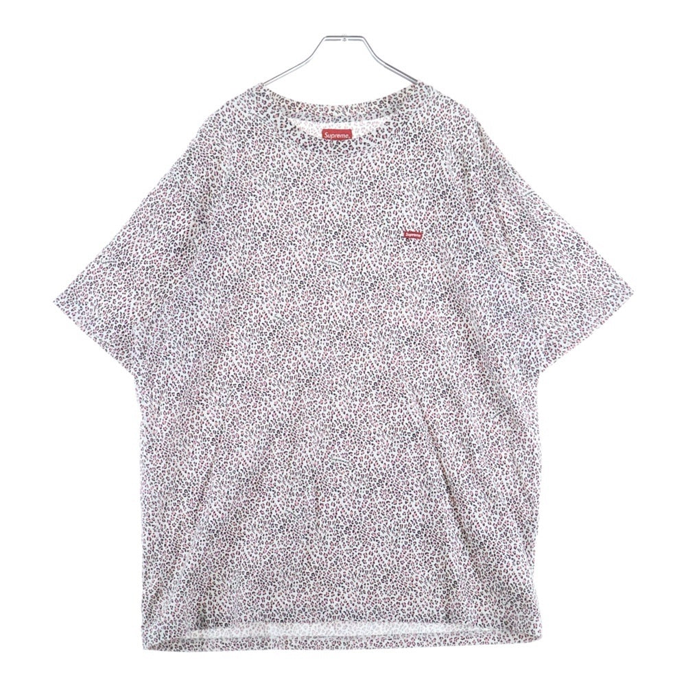 SUPREME(シュプリーム) 22SS Small Box Tee Pink Leopard スモール ボックス ロゴ半袖Tシャツ レオパード柄 ホワイト/ピンク