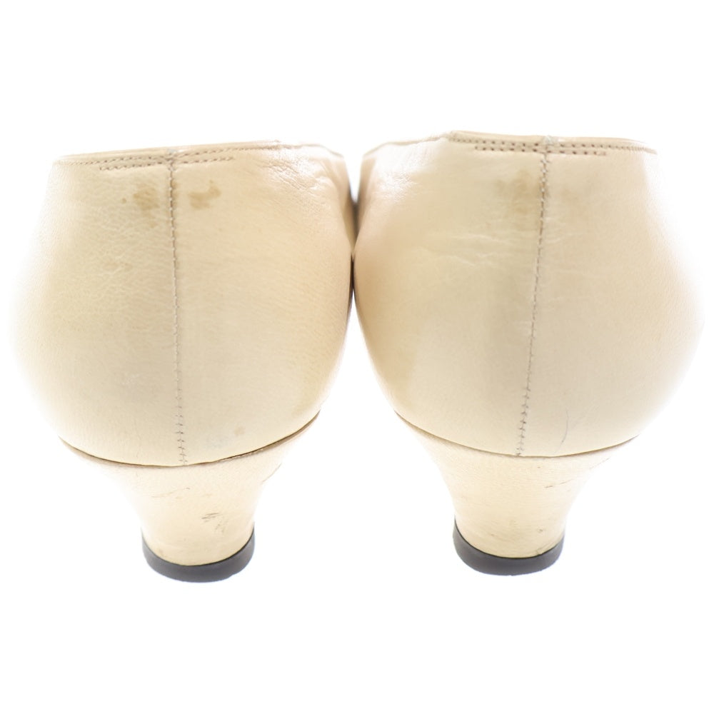 CHANEL(シャネル) ココマーク レザー ストレートチップ パンプス シューズ ベージュ レディース