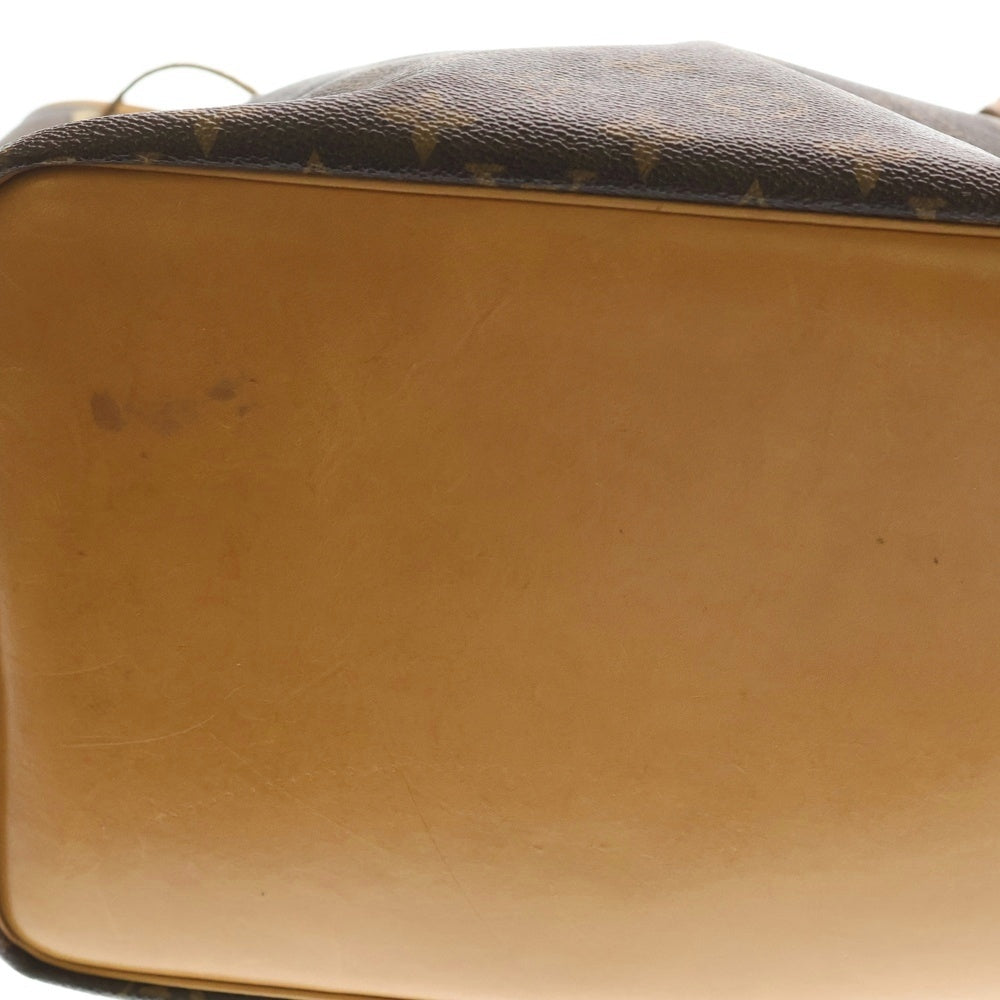 LOUIS VUITTON(ルイヴィトン) モノグラム プチノエ ショルダーバッグ ブラウン レザー×PVC M42226 ゴールド金具