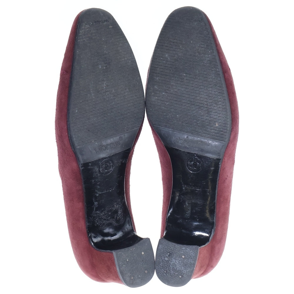 CHANEL(シャネル) スエードレザー ココマーク ヒール パンプス シューズ ボルドー レディース