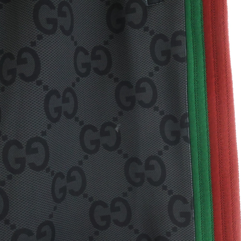 GUCCI(グッチ) GG総柄 サイドライン スウェット トラック ジョガーパンツ ブラック 715192